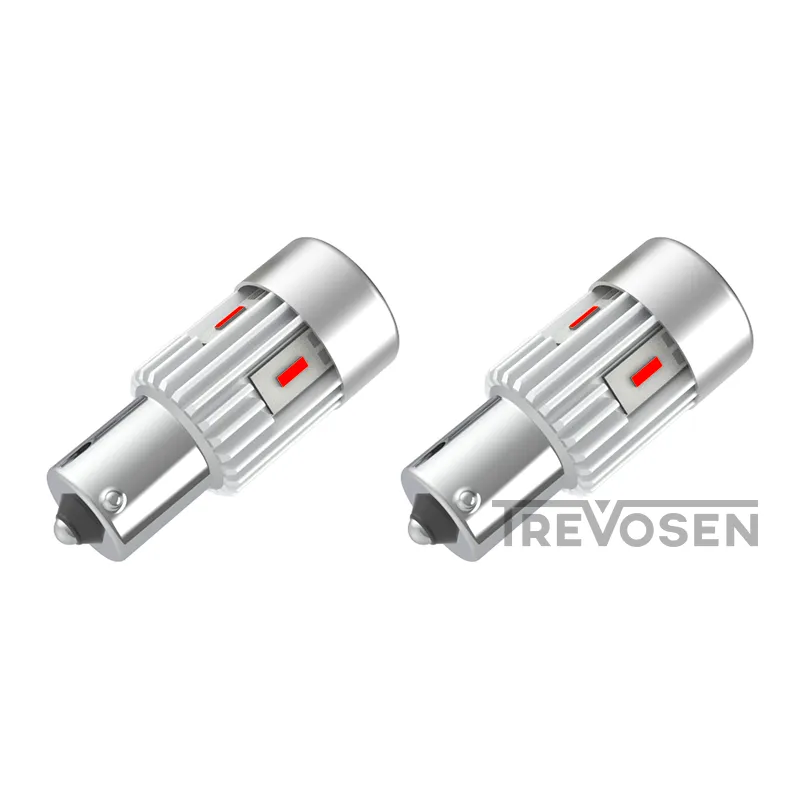 LED-polttimot P21W BA15S punainen CanBus (2 kpl)