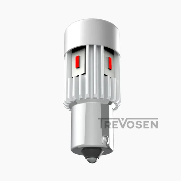 LED-polttimot P21W BA15S punainen CanBus (2 kpl)