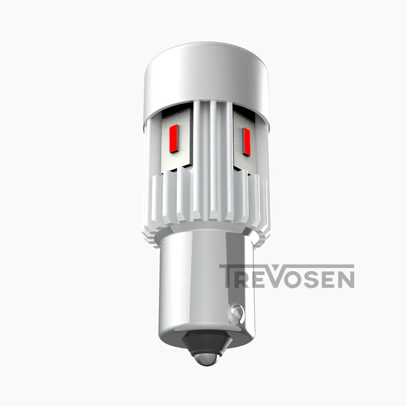 LED-polttimot P21W BA15S punainen CanBus (2 kpl)