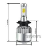 LED-polttimot H7 6500K S2 COB (2 kpl)