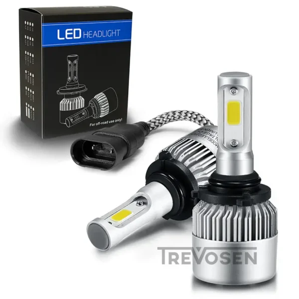 LED-polttimot HB4 9006 6500K S2 COB (2 kpl)