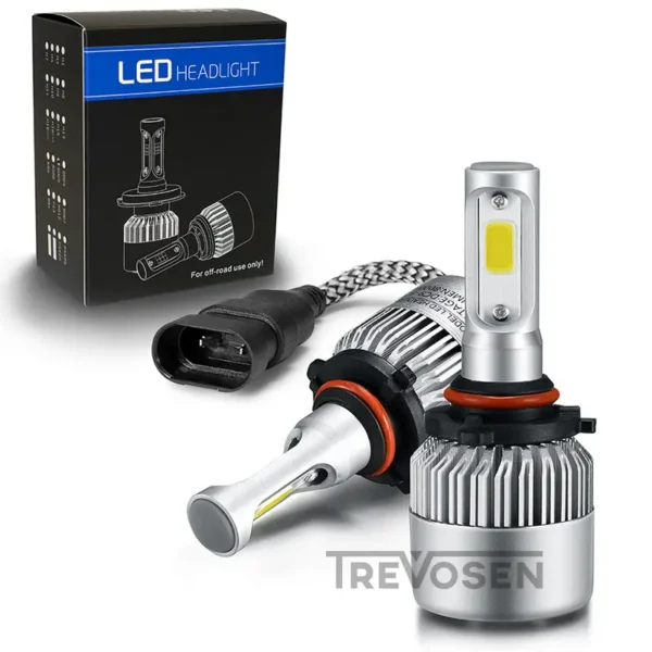 LED-polttimot HB3 9005 H10 6500K S2 COB (2 kpl)