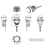 Bi-LED-projektorit 3″ 54W 65W (2 kpl)