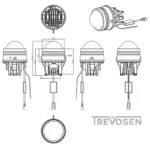 BI-LED-sumuvaloprojektorit 3″ 48W 58W 3 väriä (2 kpl)
